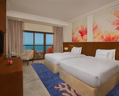 TWIN GUEST ROOM WITH BALCONY AND SEA VIEW